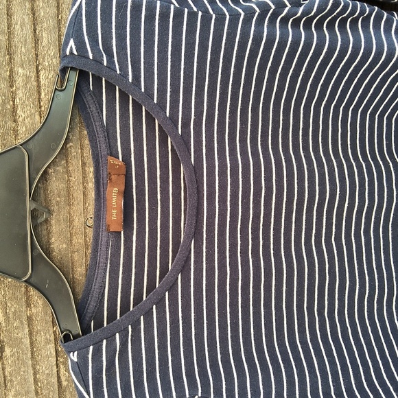 The Limited Navy and White Striped Long Sleeve Tee - Picture 3 of 5